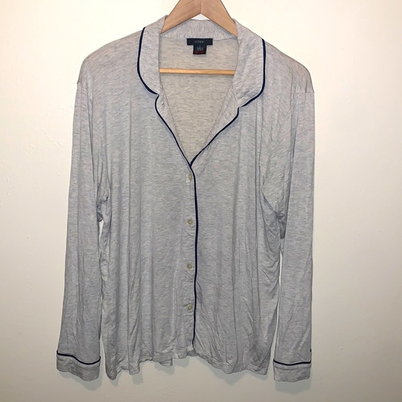 J Crew Re-Imagined Gray Pajama Set - Picture 1 of 8